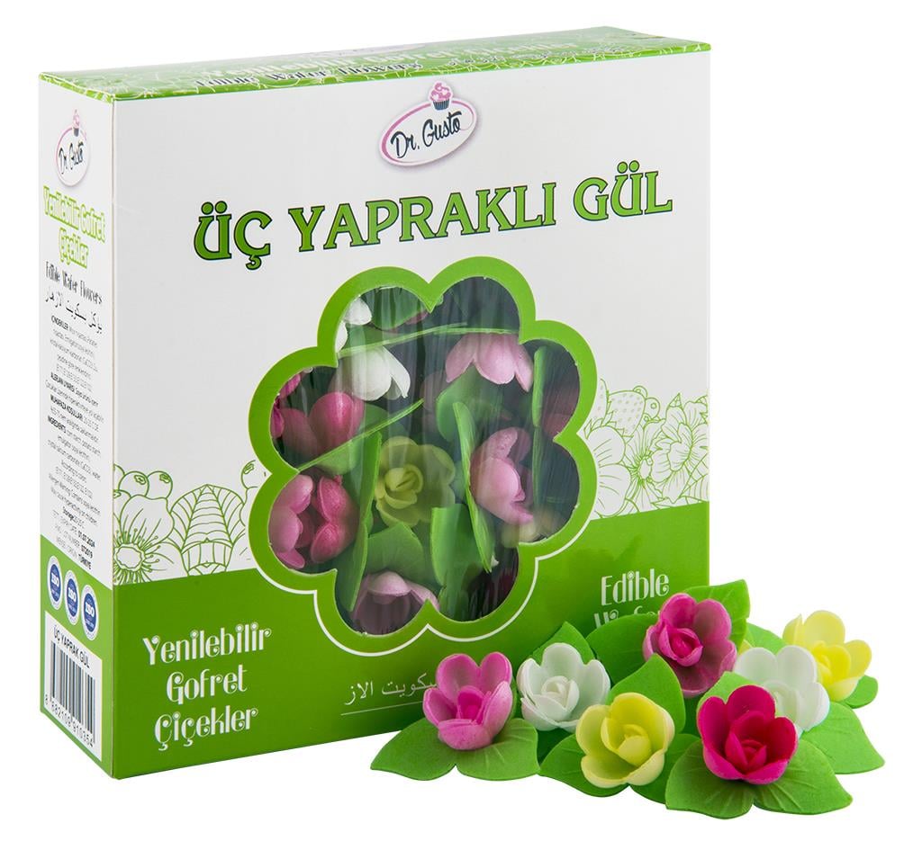 Dr.Gusto Üç Yapraklı Gofret Gül 72 Adet