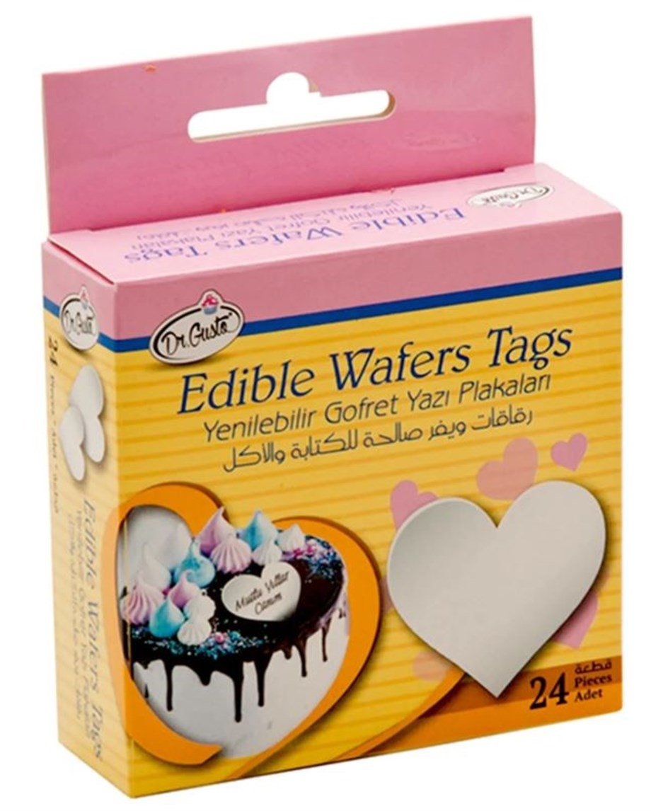 Dr.Gusto Gofret Yazı Plakası Kalp 25'li