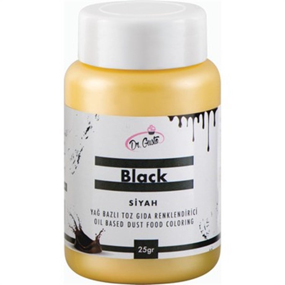 Dr.Gusto Yağ Bazlı Siyah Toz Boya 25 gr