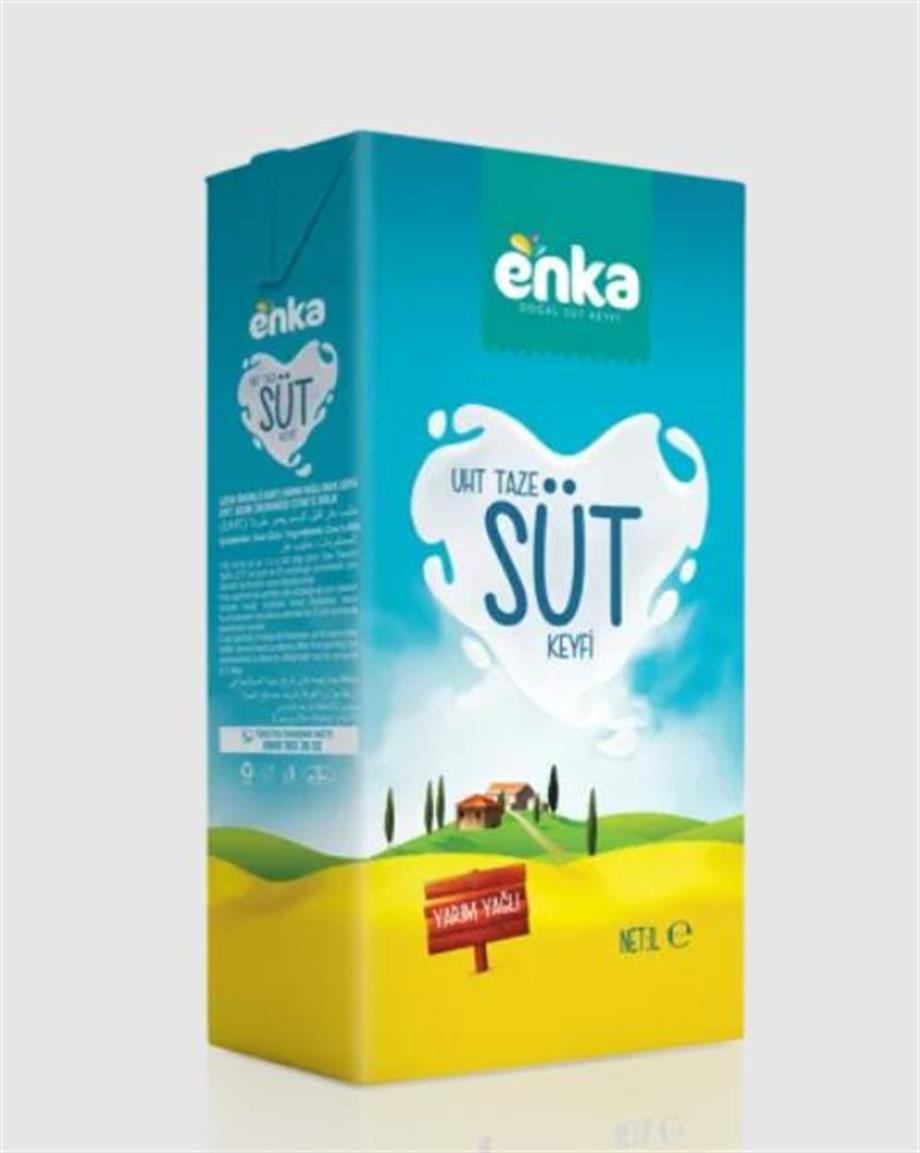 Enka Yarım Yağlı Süt 1 L