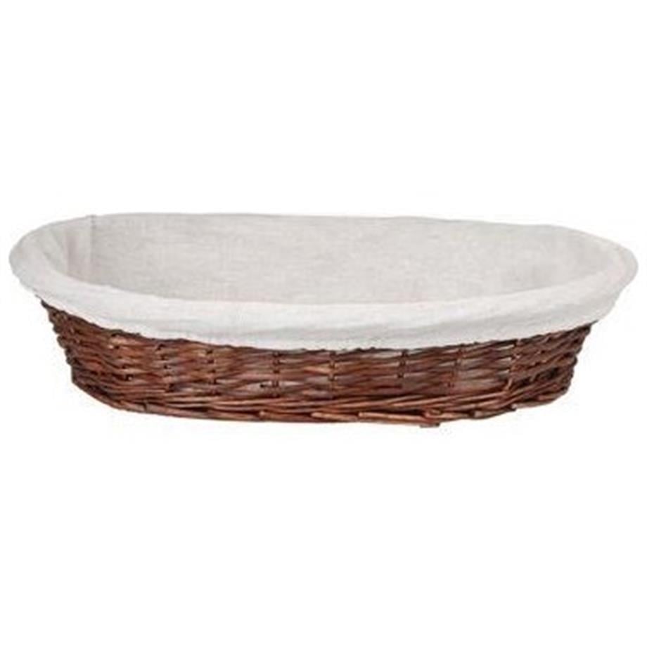 Epinox Hasır Bezli Ekmek Sepeti Oval 24cm ES-2417R