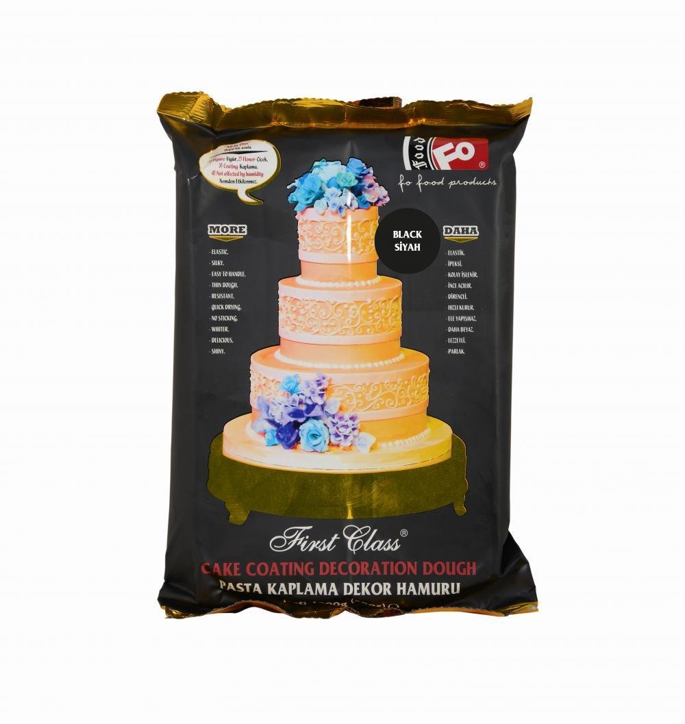 Fo First Class Siyah Dekor Hamuru 1 kg