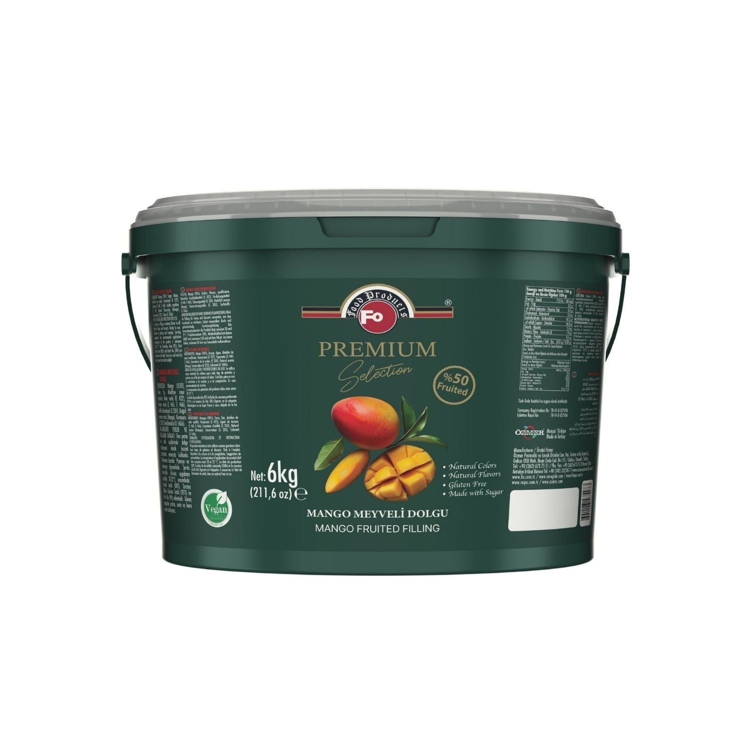 Fo Premium Mango Meyveli Dolgu 6 kg
