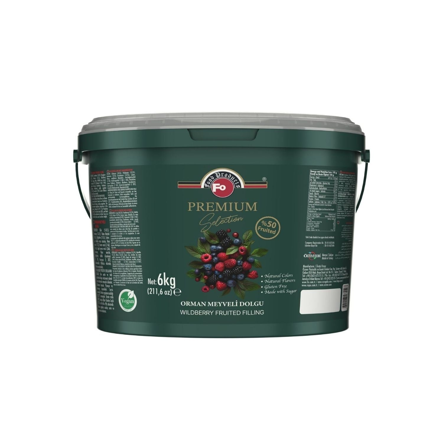 Fo Premium Orman Meyveli Dolgu 6 kg