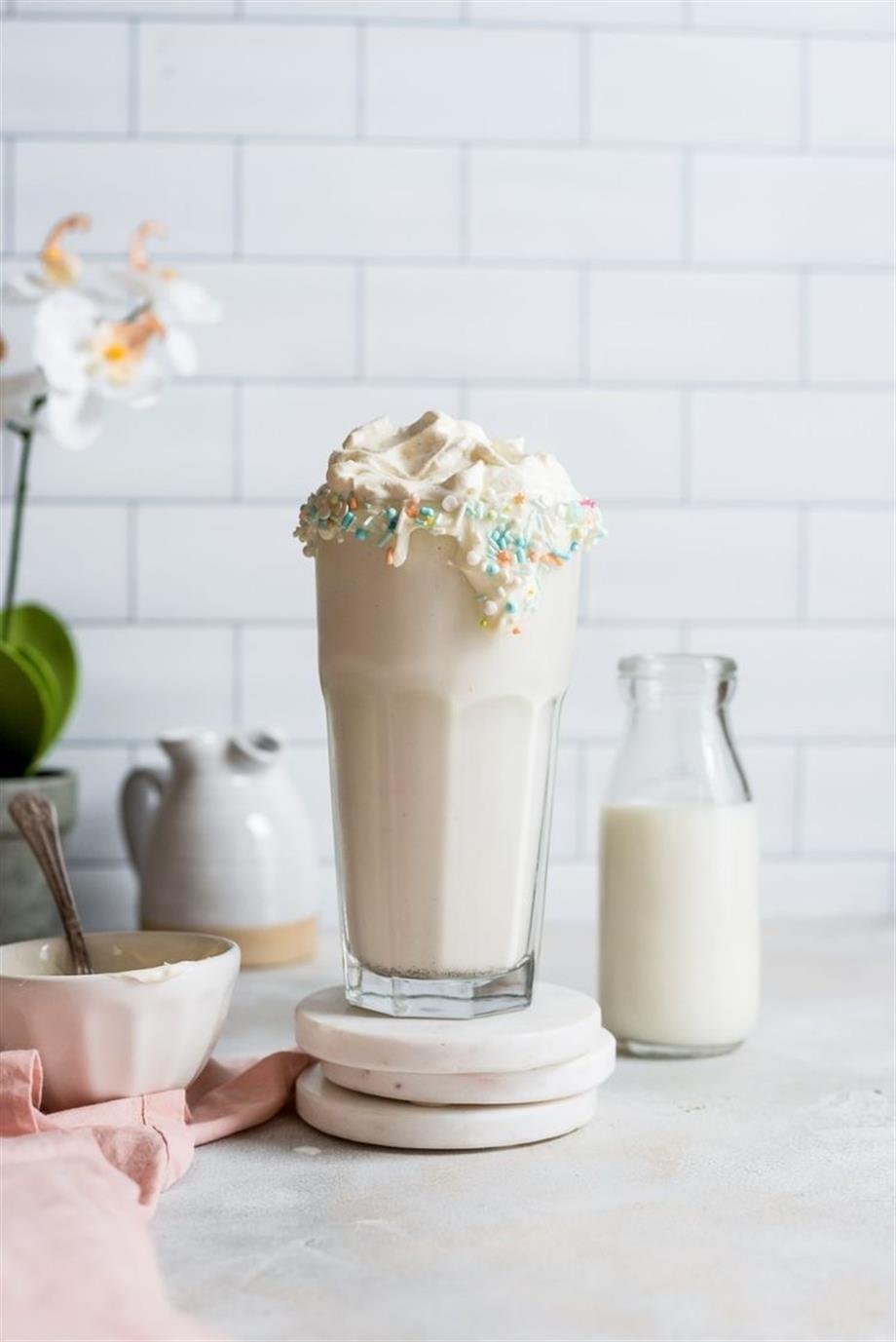 Fo Vanilya Aromalı İçecek Tozu Milk Shake/Smothie Kavanoz 1 kg