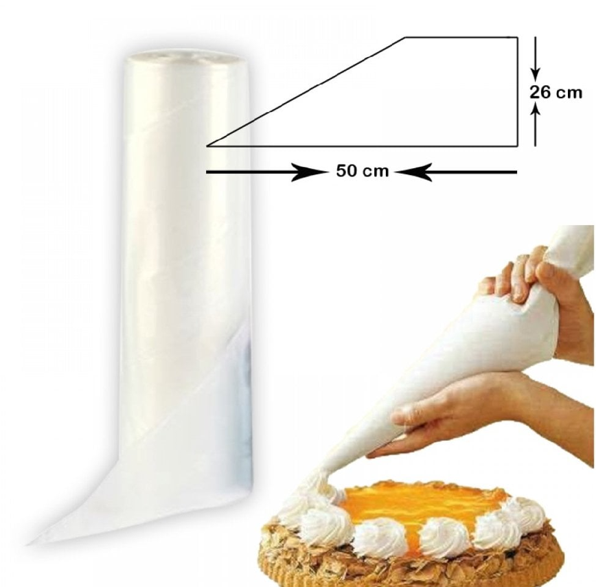 Hayal Krema Torbası Tek Kullanım 26x50 cm 72'li