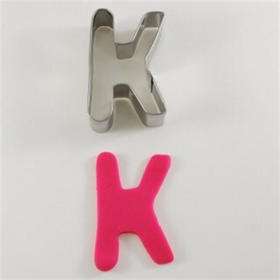 K Şekilli Metal Kurabiye Kalıbı Dk-K