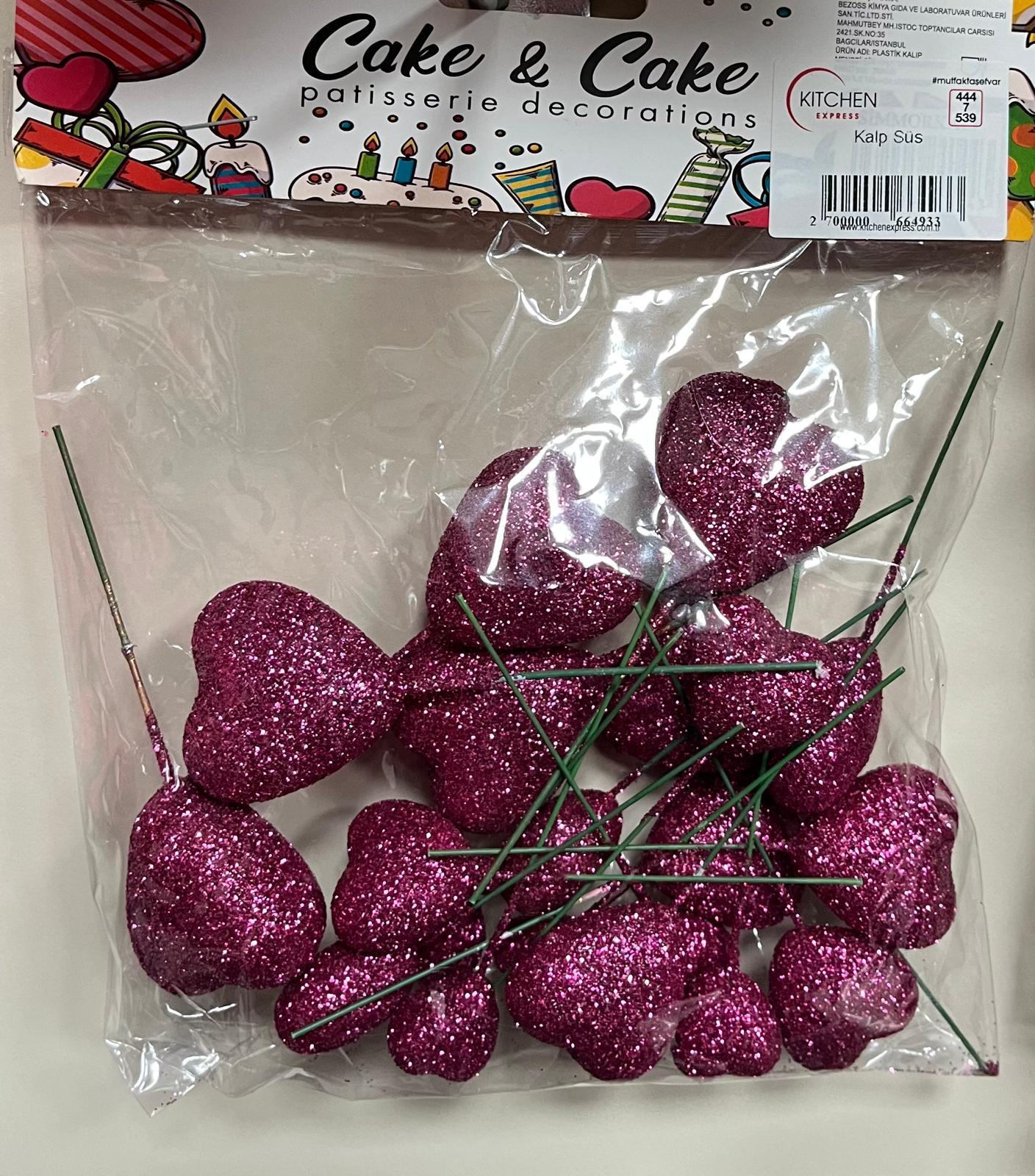 Kalpli Pasta Üstü Renkli Süs
