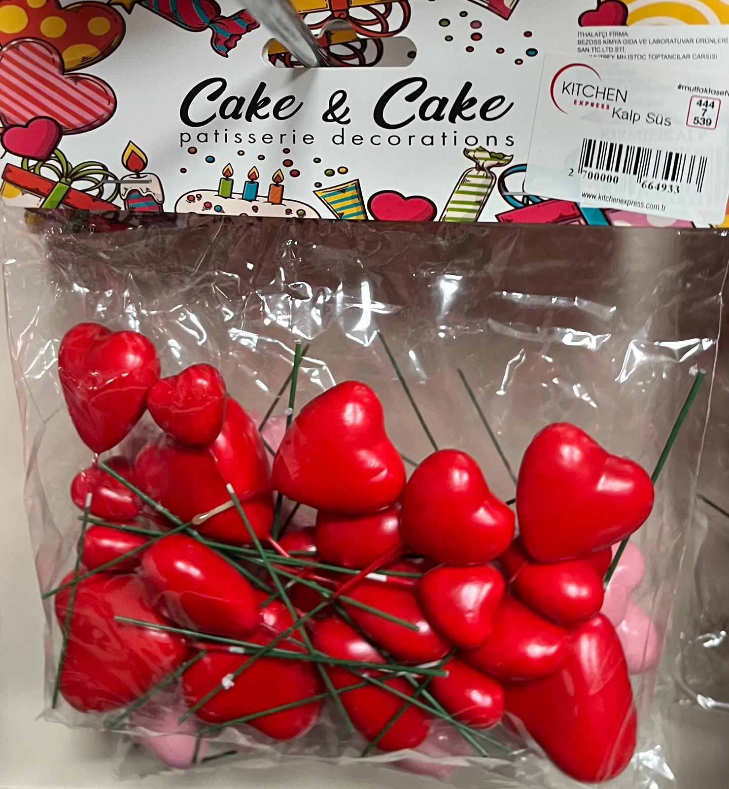 Kalpli Pasta Üstü Renkli Süs