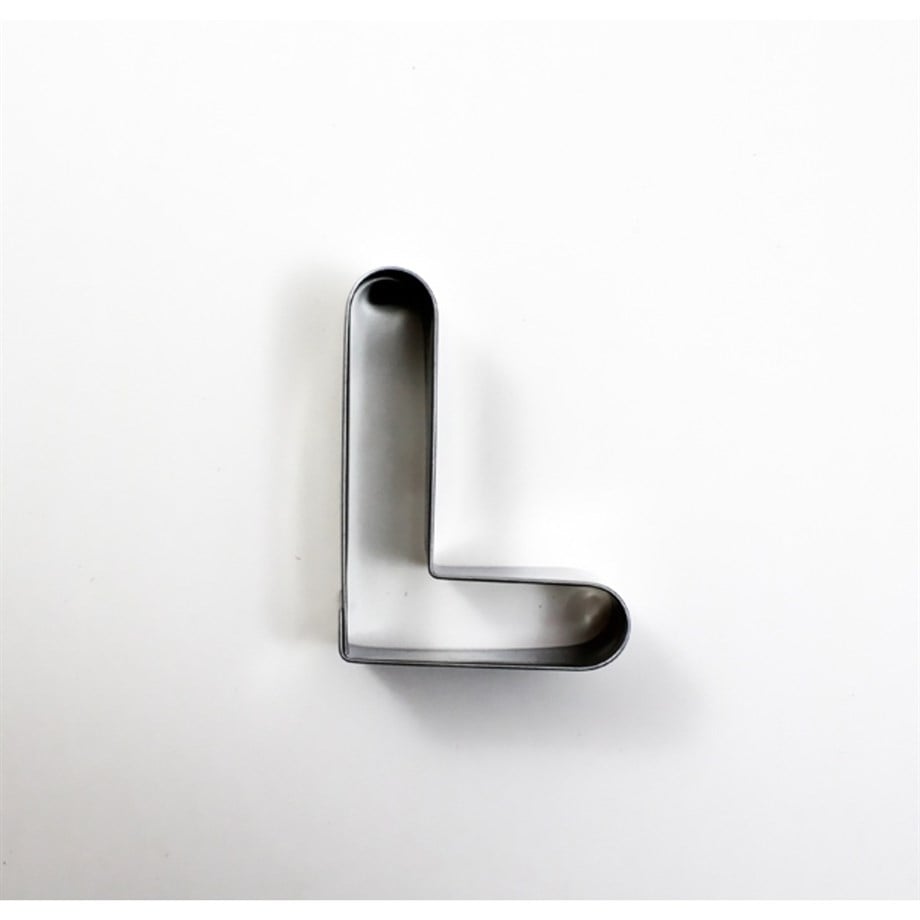 L Şekilli Metal Kurabiye Kalıbı Dk-L