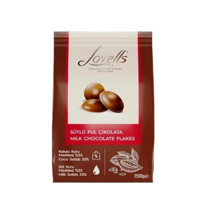 Lovells Pul Sütlü Kuvertür 2,5 kg