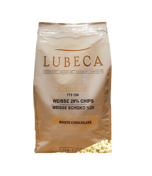 Lubeca Weisse Schoko % 29 - Beyaz Çikolata Damla Drop 5 kg