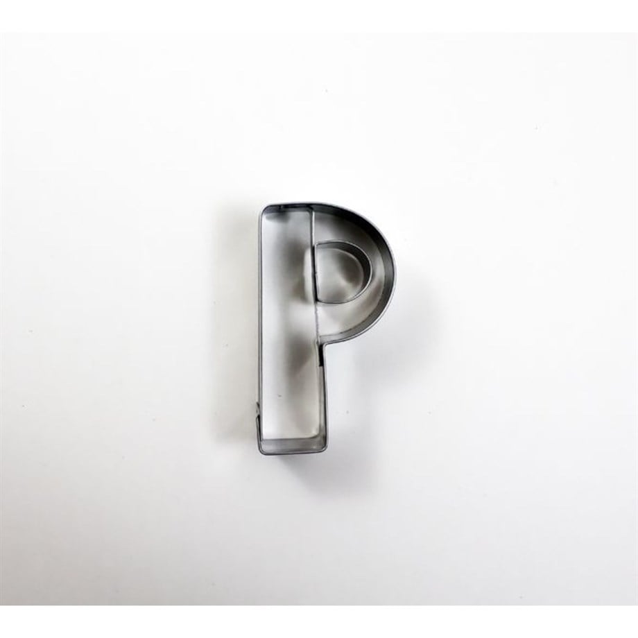 P Şekilli  Metal Kurabiye Kalıbı Dk-P