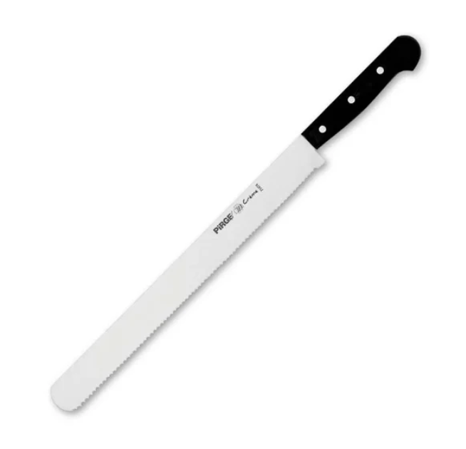 Pirge 71472-C-01 Creme Pasta Bıçağı Dişli Dar 30 cm C Model Diş Siyah