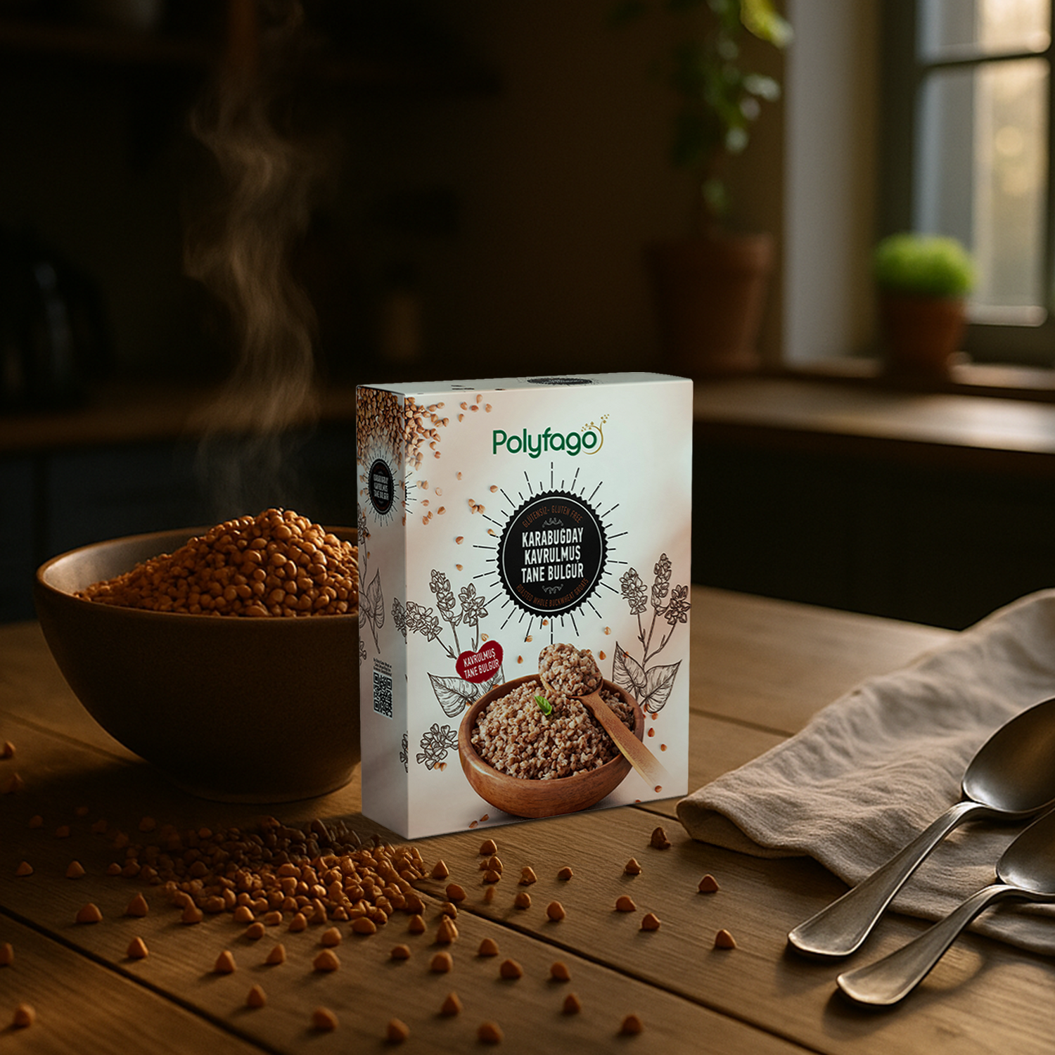 Polyfago Glutensiz Karabuğday Bulgur 500 gr x 2 Adet