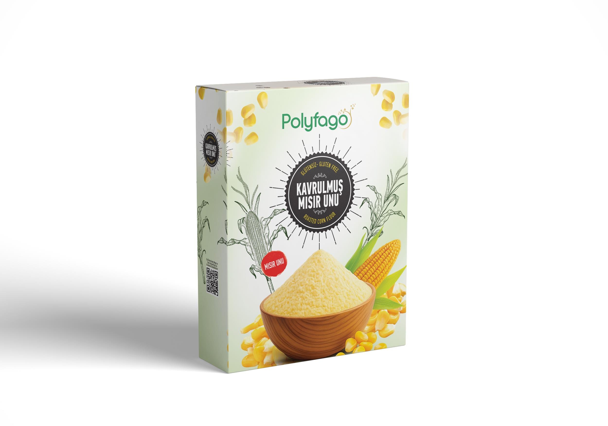 Polyfago Glutensiz Kavrulmuş Mısır Unu 500 gr