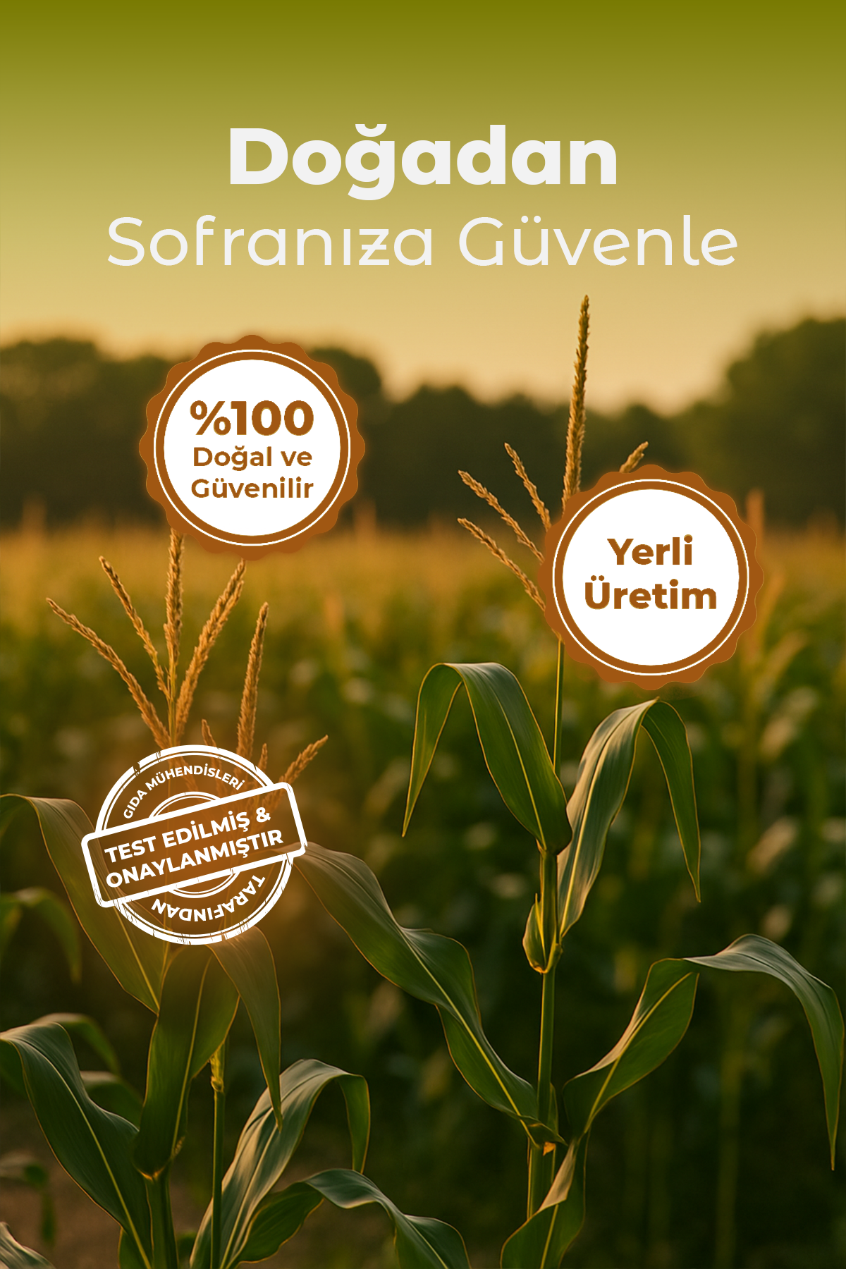 Polyfago Glutensiz Kavrulmuş Mısır Unu 500 gr