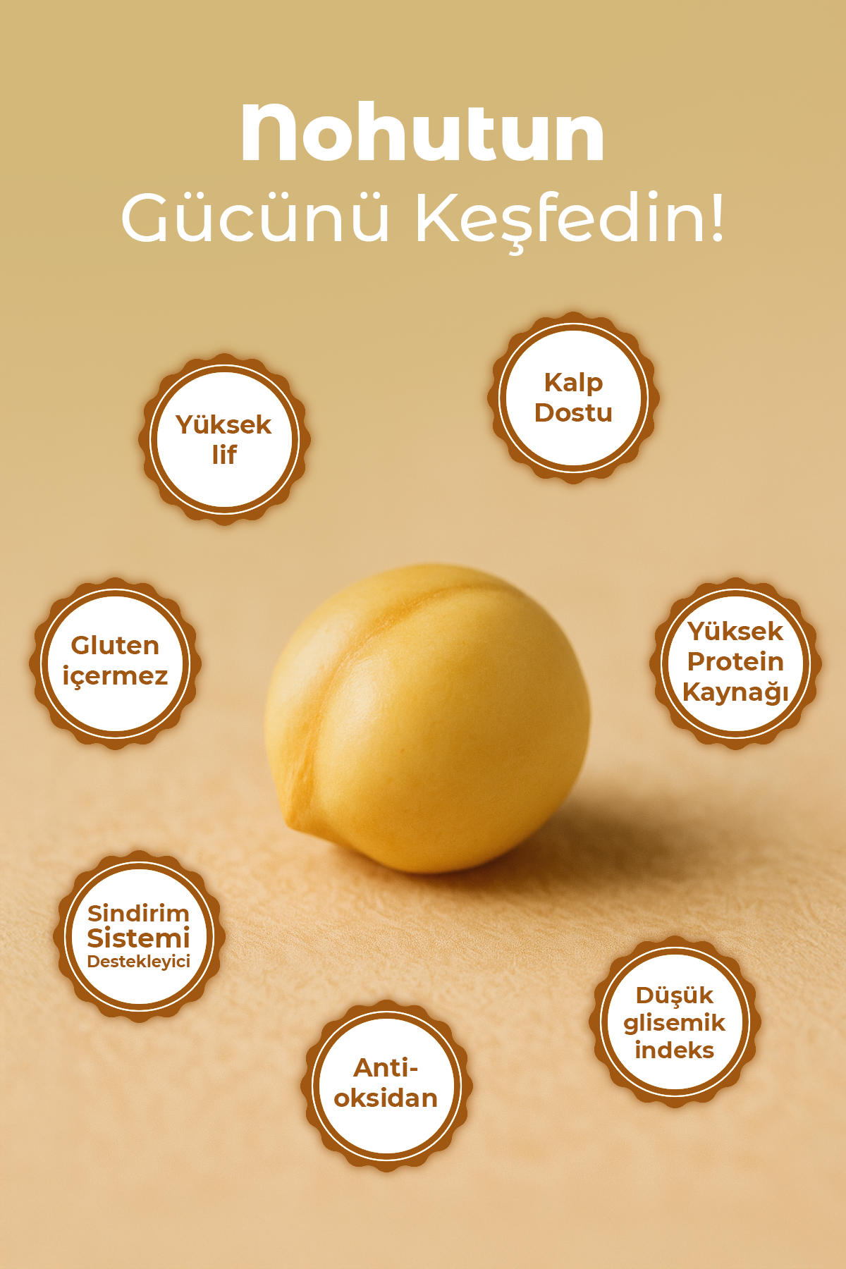 Polyfago Glutensiz Kavrulmuş Nohut Unu 500 gr
