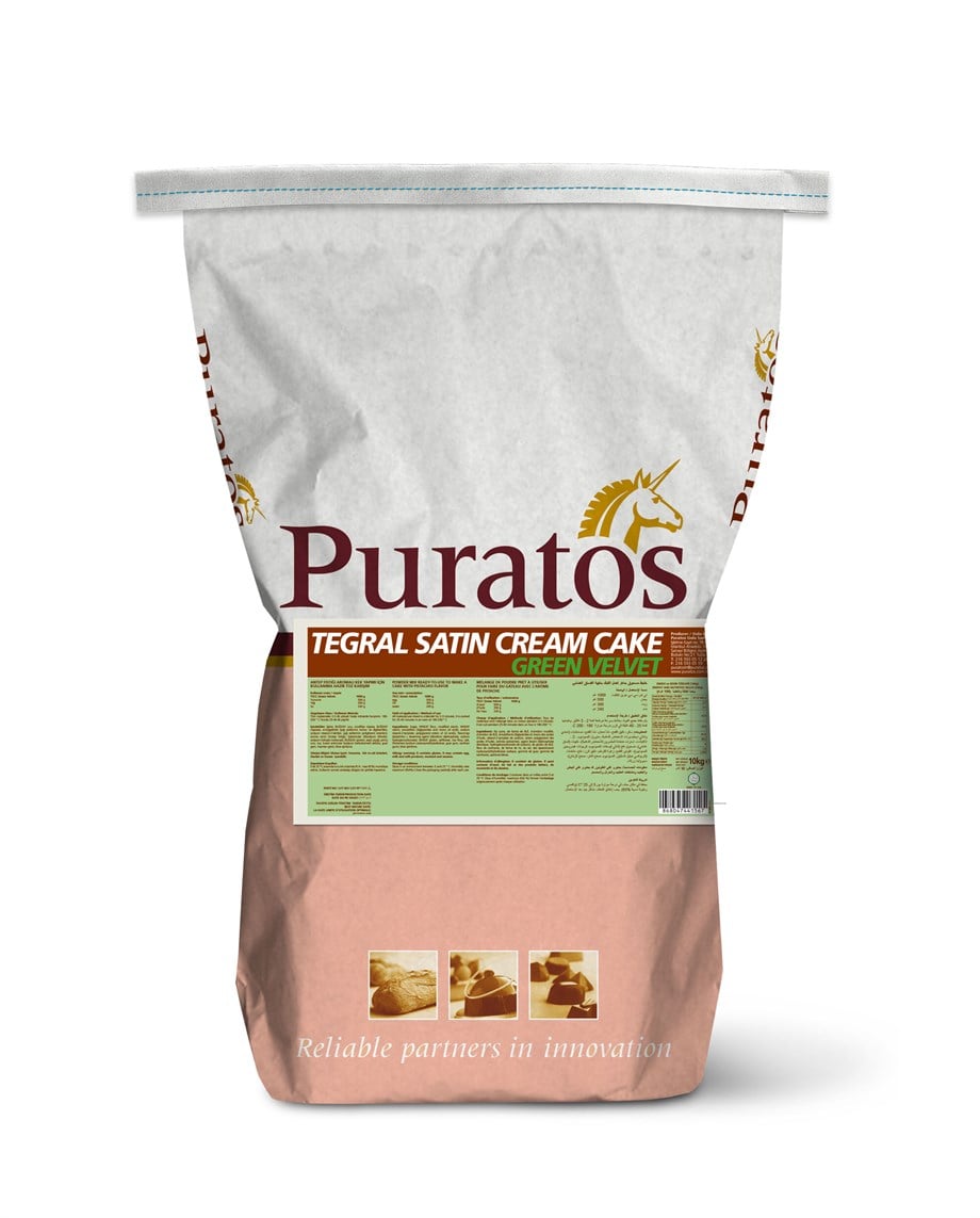Puratos 4013839 Tegral Satin Green Velvet Kek Karışımı 10 kg