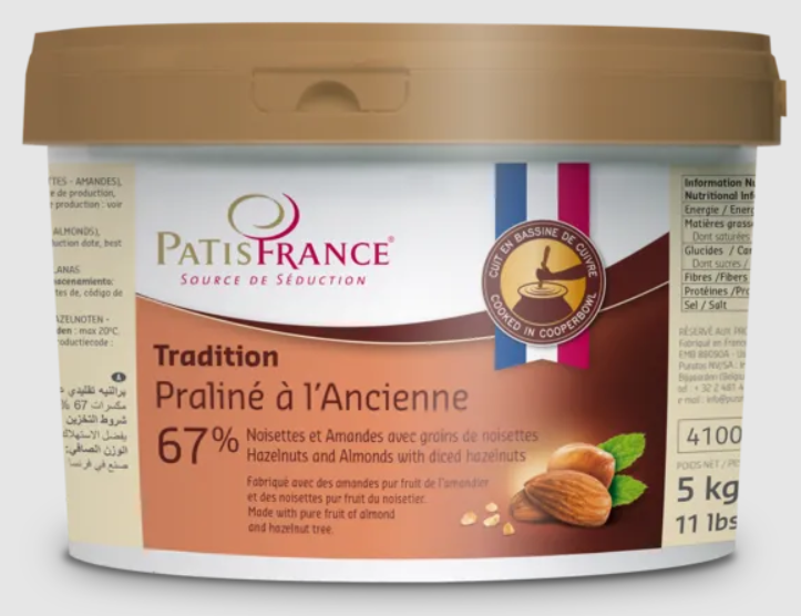 Puratos 4100622 Fındıklı ve Bademli Geleneksel Pralin 5 kg