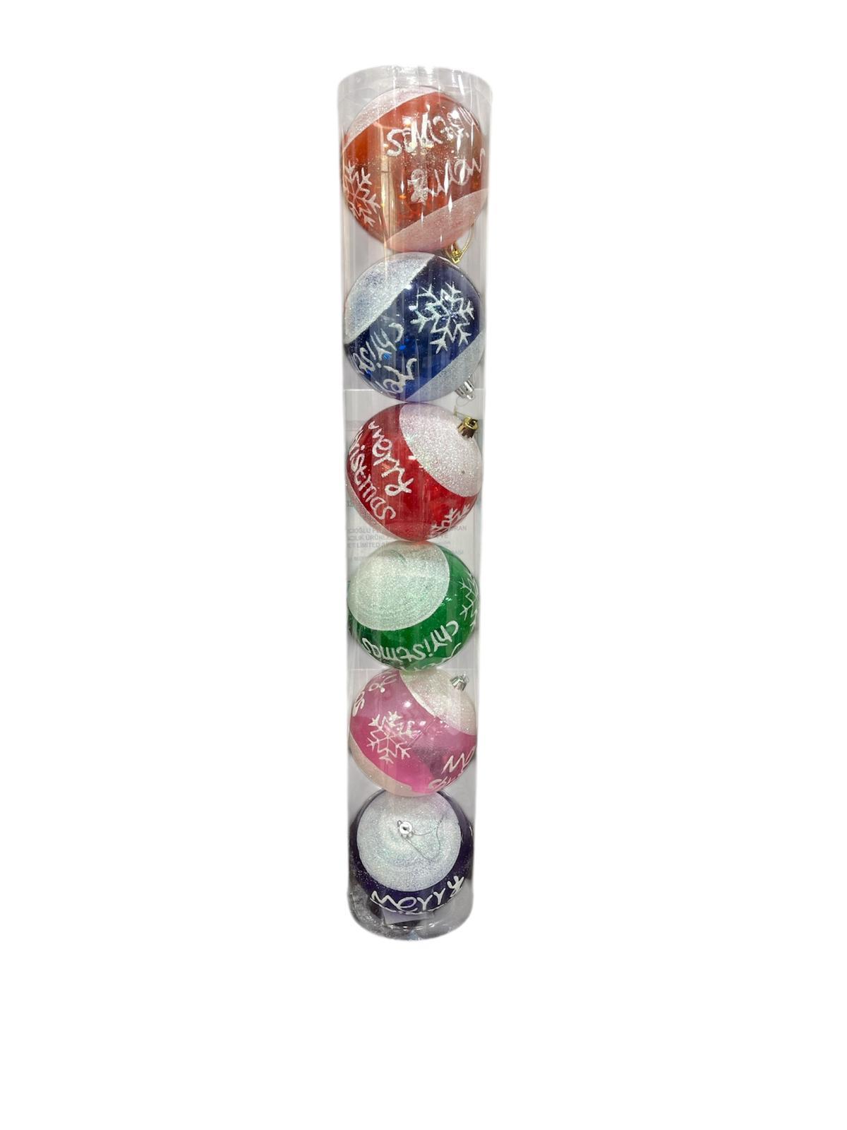 Şeffaf Desenli Cici Top 6'lı 8 cm CA-Y0012