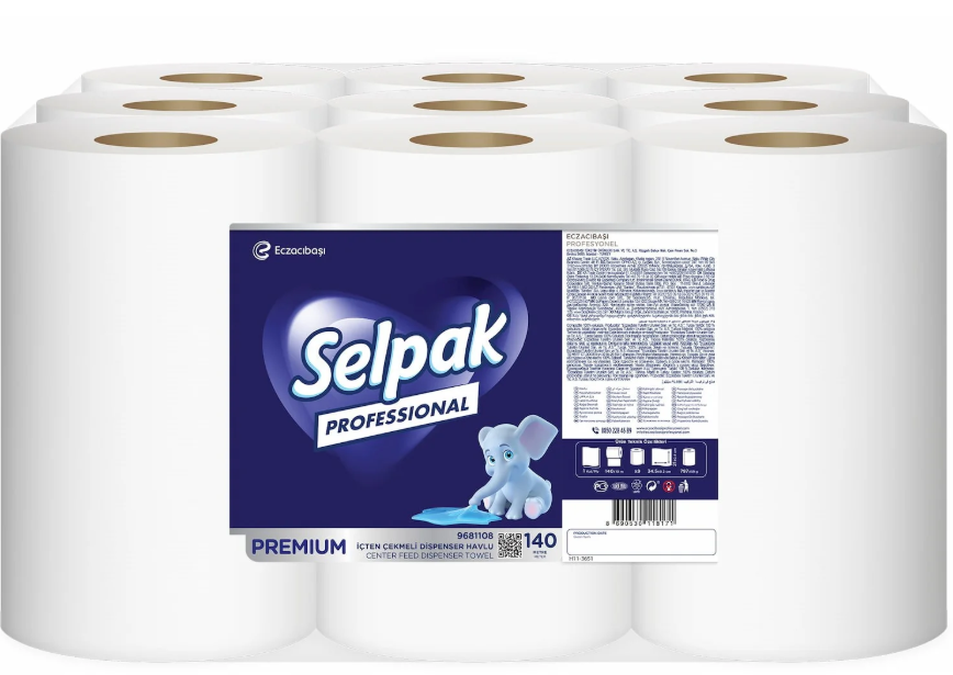 Selpak Pro. İçten Çekmeli Havlu 140 mt 7907834 KL6