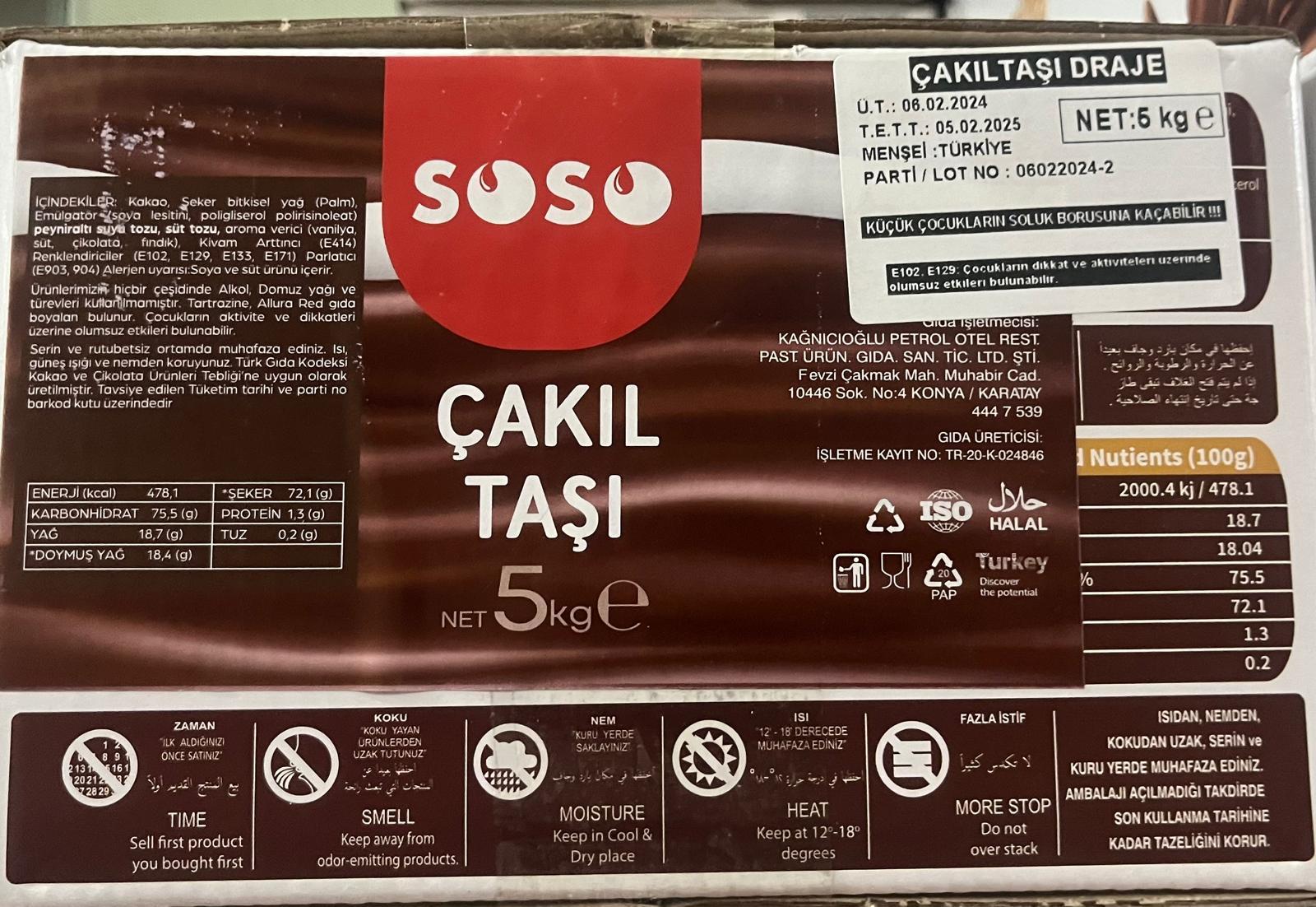 Soso Dökme Çakıltaşı 5 Kg