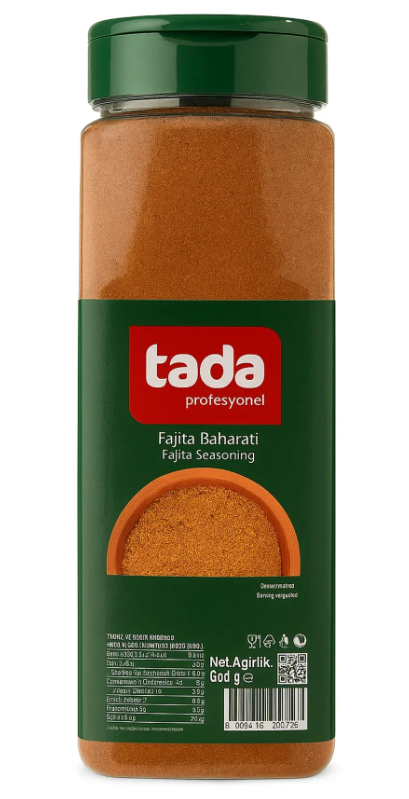 Tada Profesyonel Fajita Baharatı Pet 600 gr (31006062)