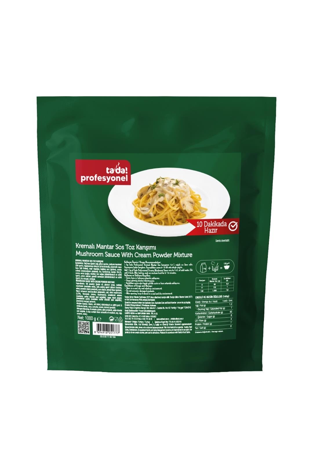 Tada Profesyonel Kremalı Mantar Sos 1 kg (31003188)