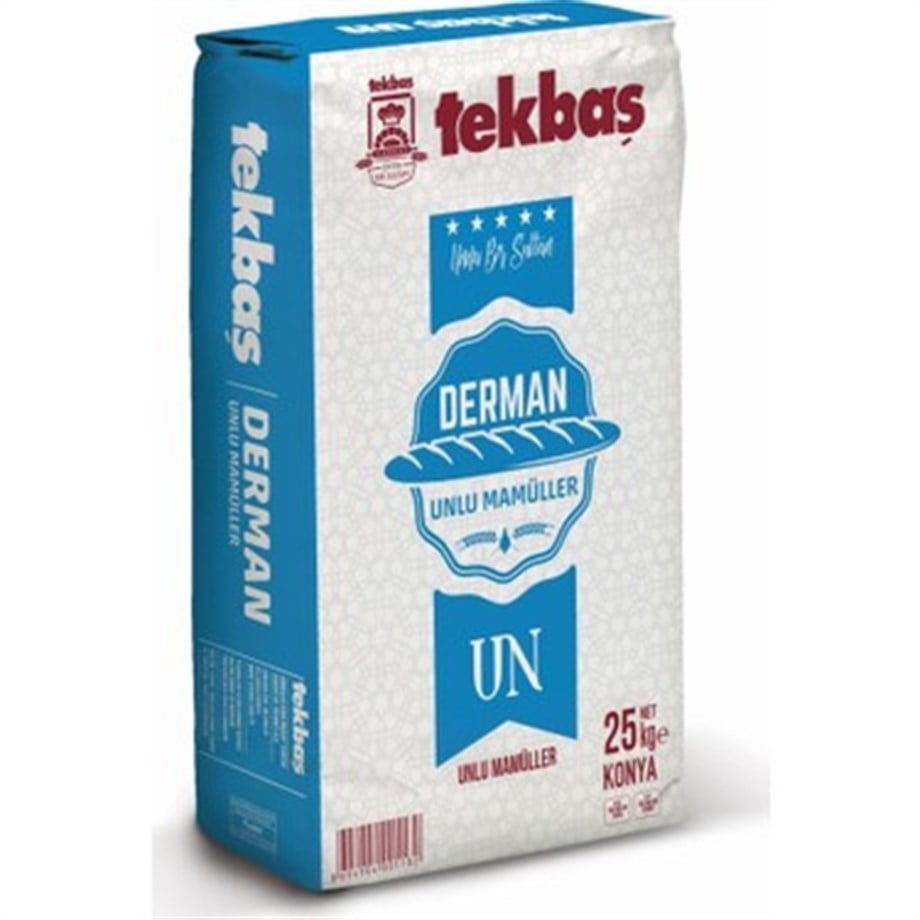 Tekbaş Derman Buğday Unu Unlu Mamüller 25 kg