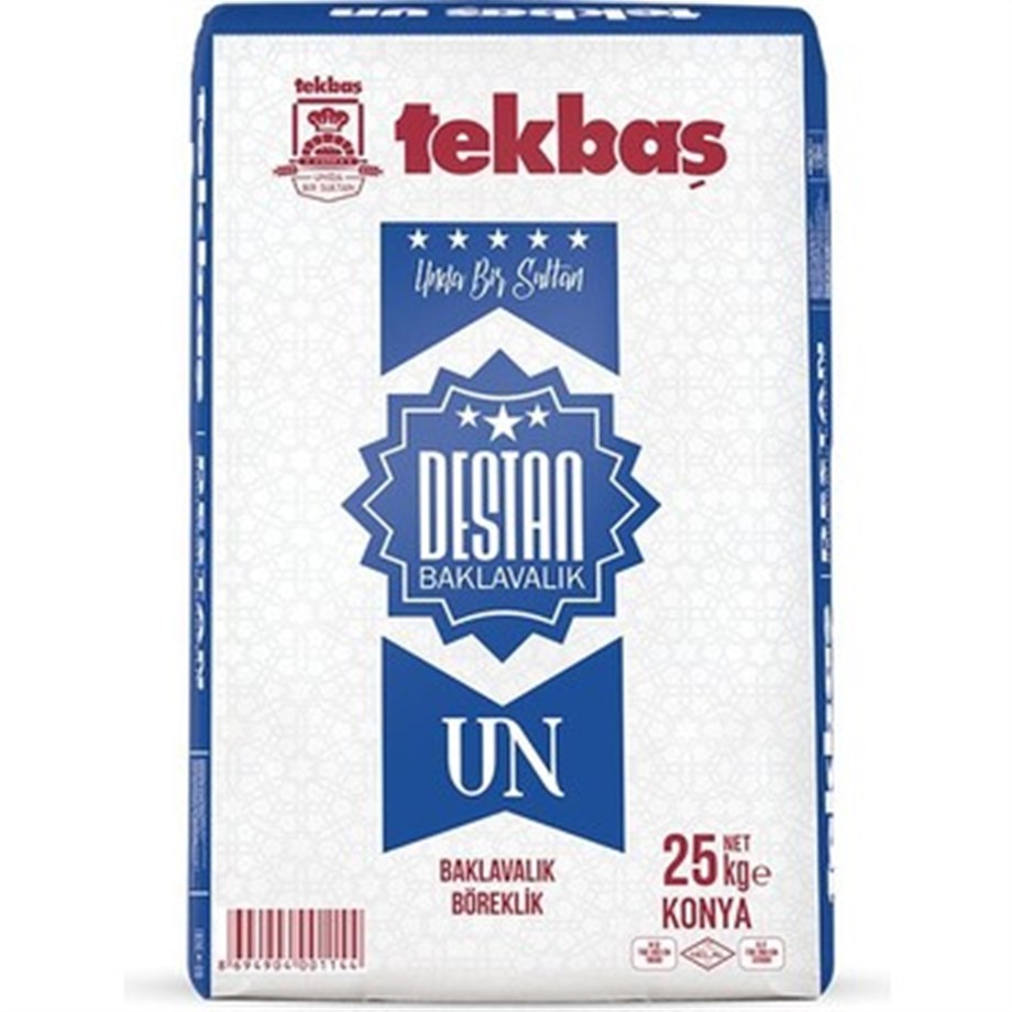 Tekbaş Destan Baklavalık Buğday Unu 25 kg