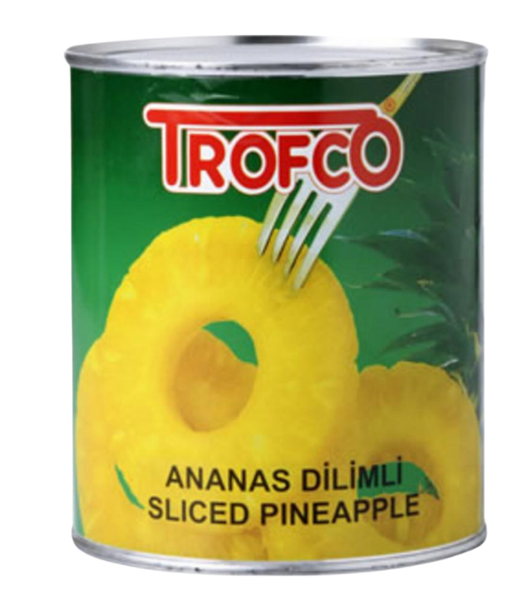 Trofco 8 Dilim Ananas Konserve 850 gr