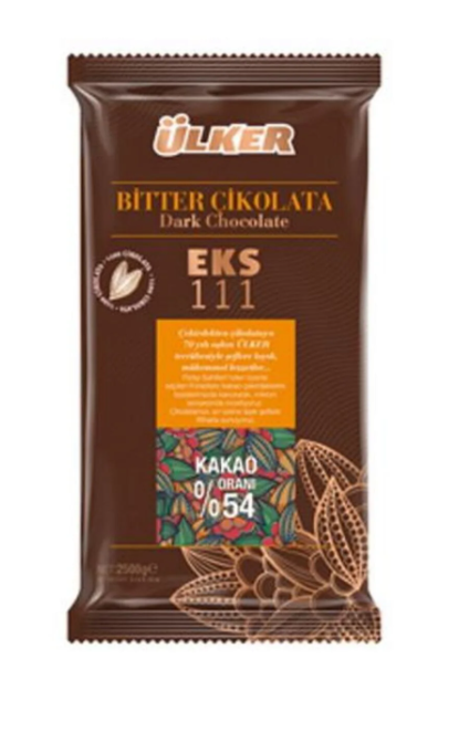 Ülker Bitter Blok (%54) Kuvertür Ekstra 2,5 kg EKS 111