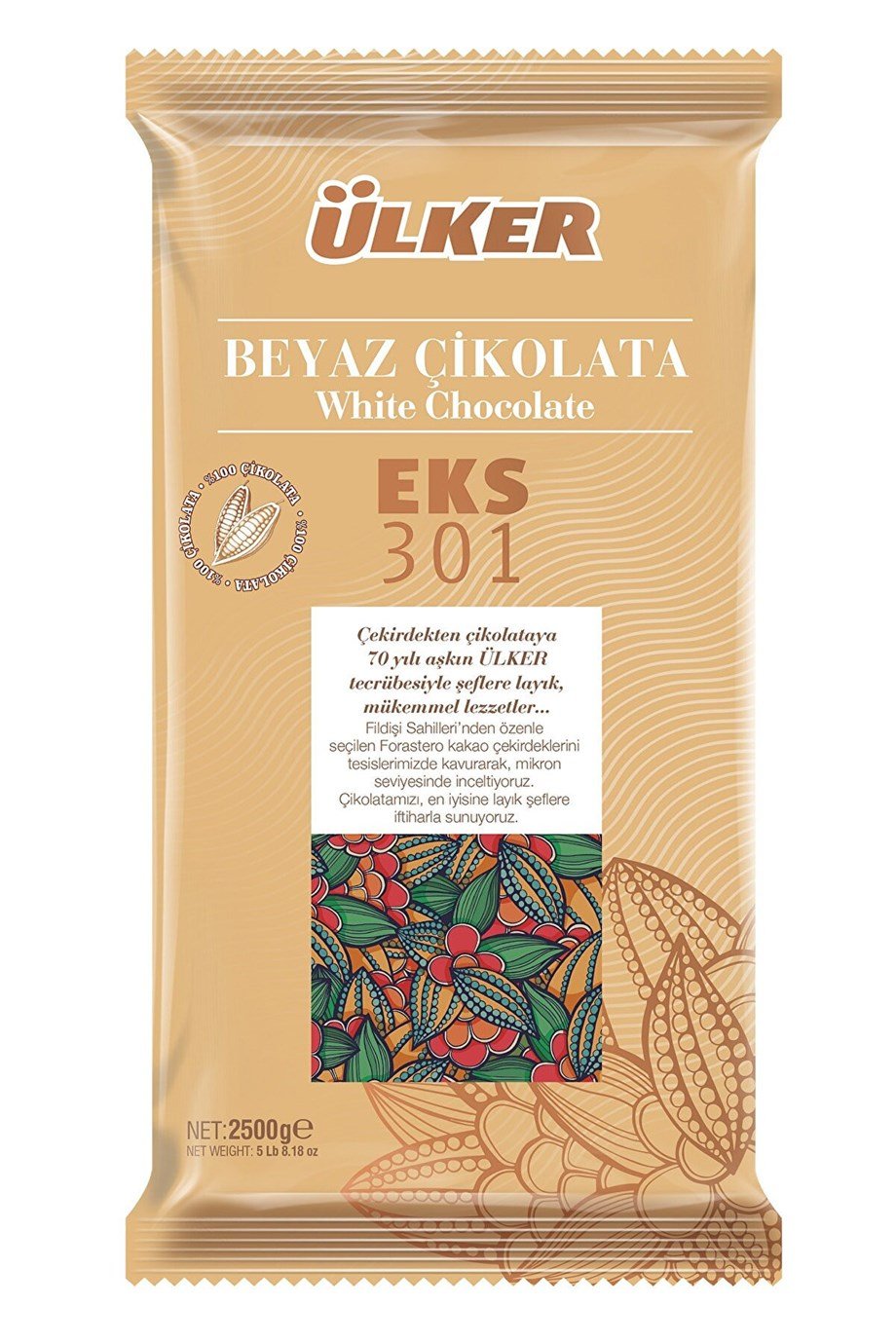 Ülker Ekstra 301 Fildişi Kuvertür 2,5 kg