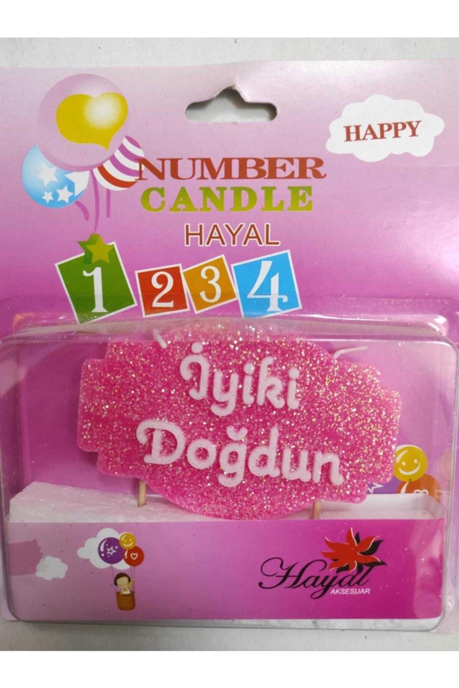 Yazılı Mum İyi Ki Doğdun