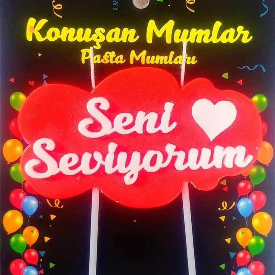 Yazılı Mum Seni Seviyorum