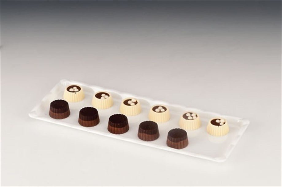 Zicco Polycarbonat Çikolata Teşhir Beyaz 10x30 Kod:Zcp 223