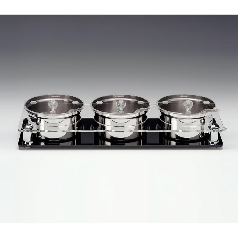 Zicco Zcp-667 3'lü Çelik Altlı Polycarbonat Sosluk