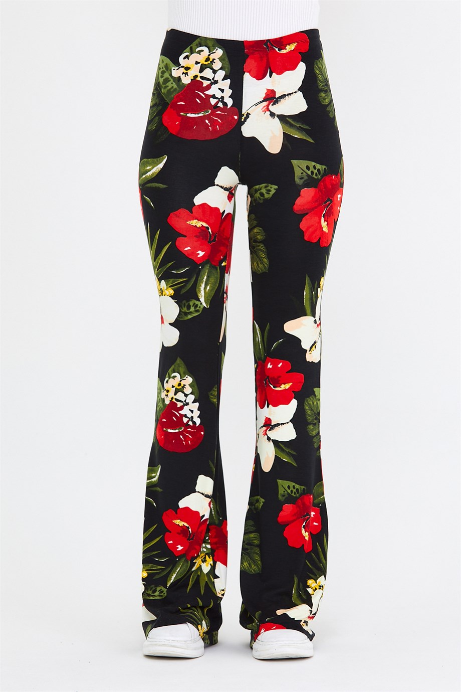 BRZ Collection Çiçek Desenli Kadın Pantolon