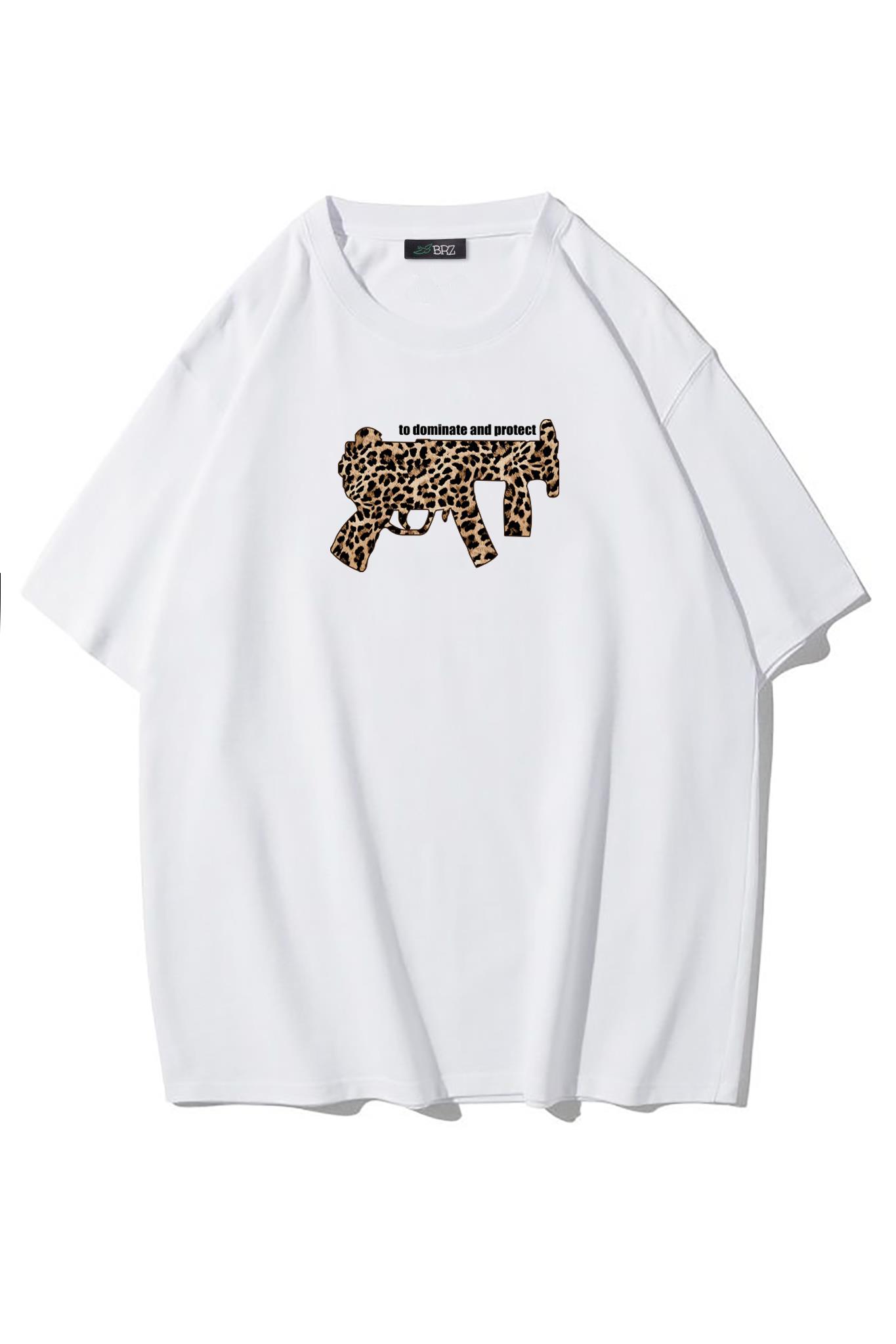 BRZ Collection Dominate and Protect T-shirt Beyaz