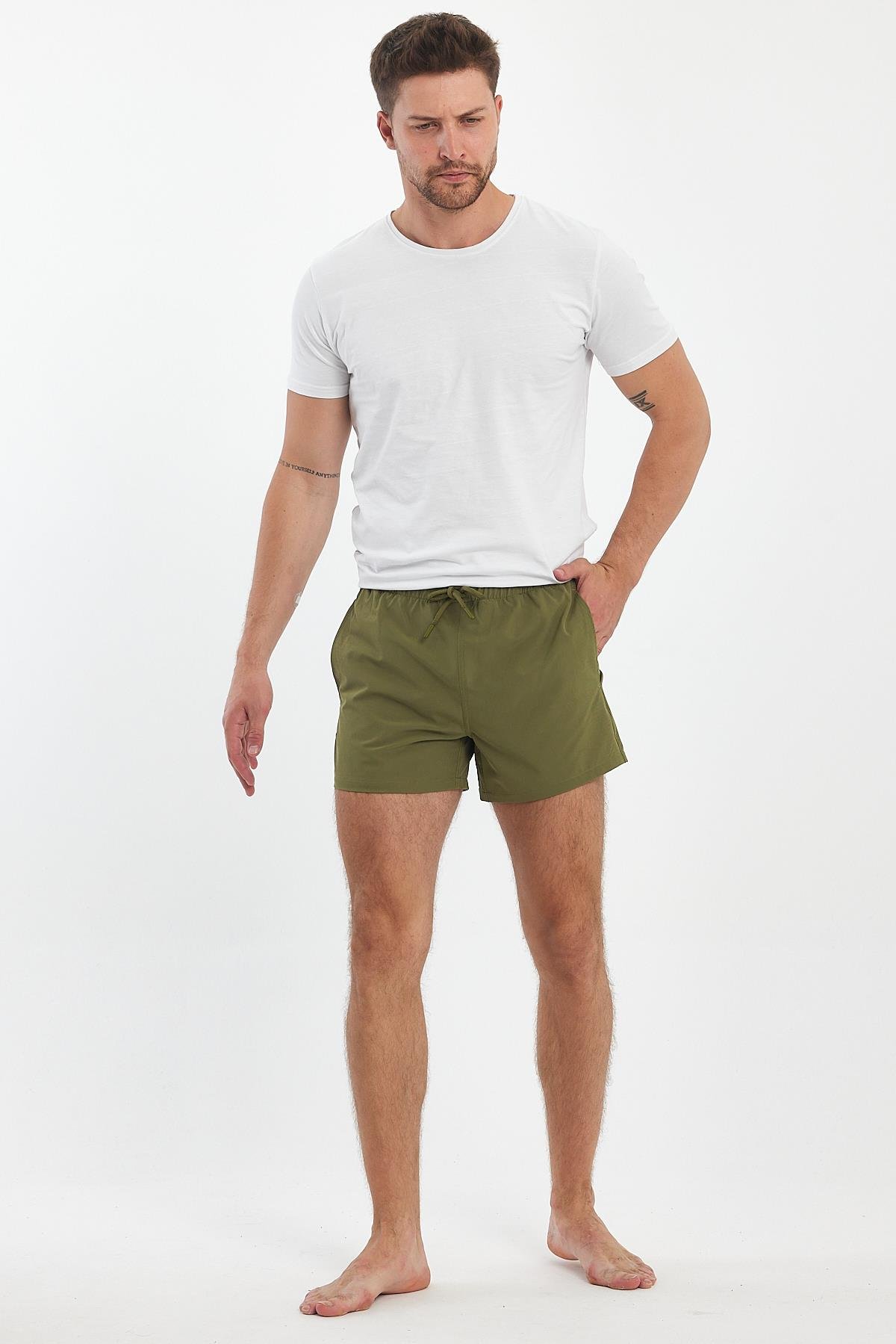 BRZ Collection Erkek Deniz Şortu Yeşil