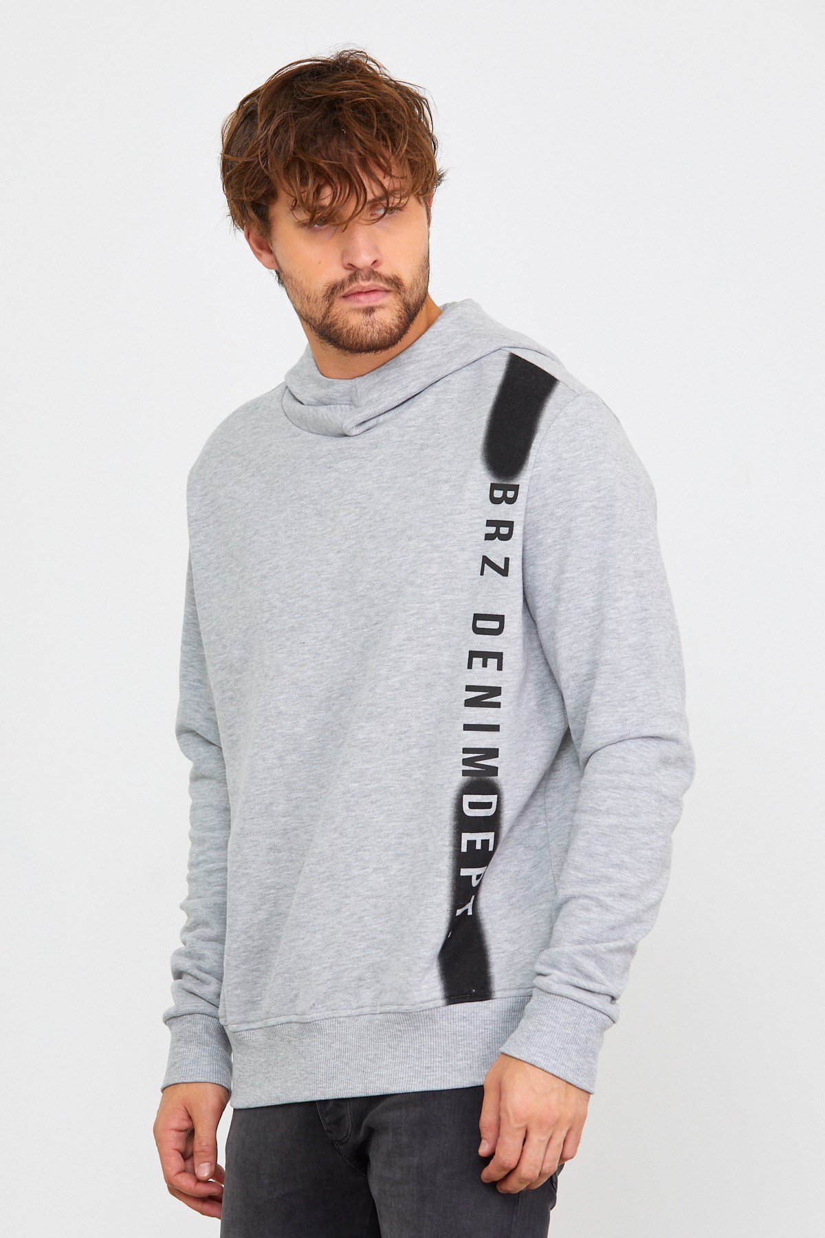 BRZ Collection Erkek Kapüşonlu Sweatshirt
