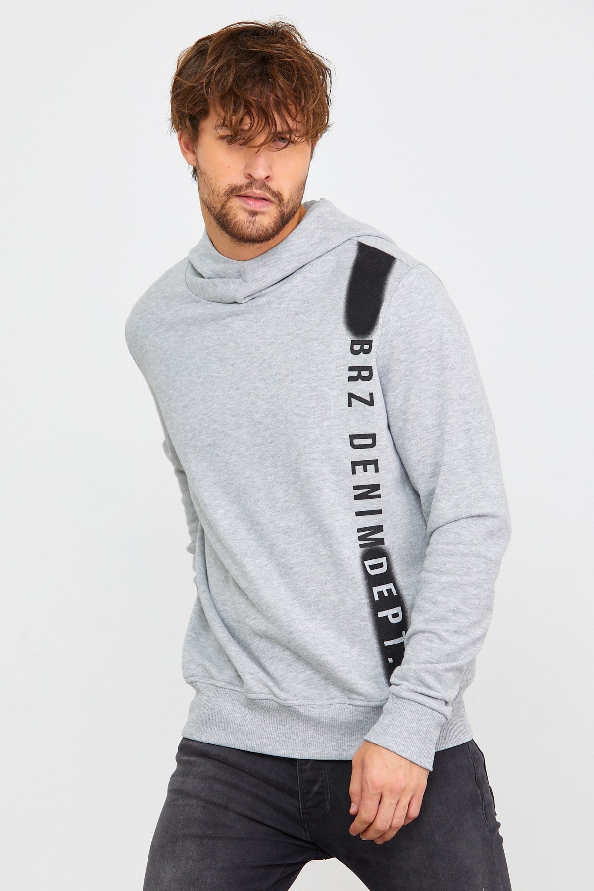 BRZ Collection Erkek Kapüşonlu Sweatshirt