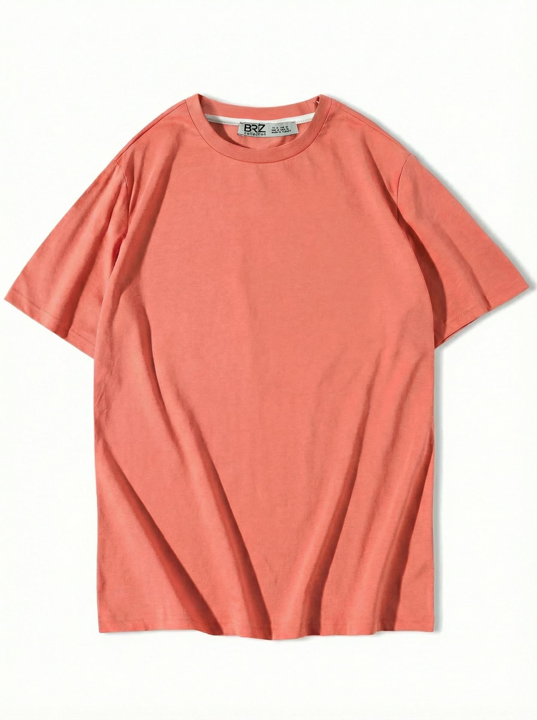 BRZ COLLECTION Oversize Somon T-Shirt – Make Some Waves Arka Baskılı Unisex