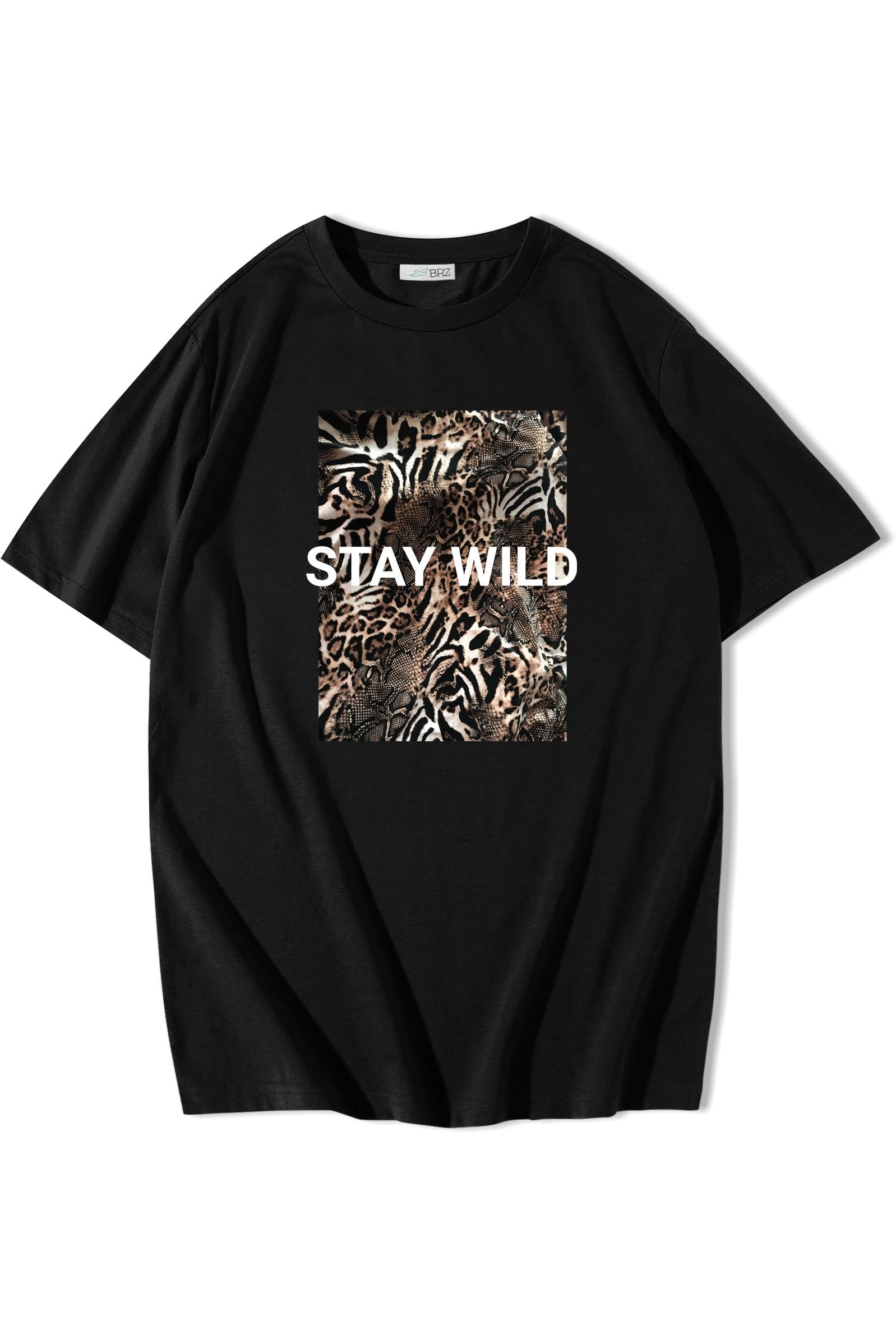 BRZ Collection Oversize Stay Wild T-shirt