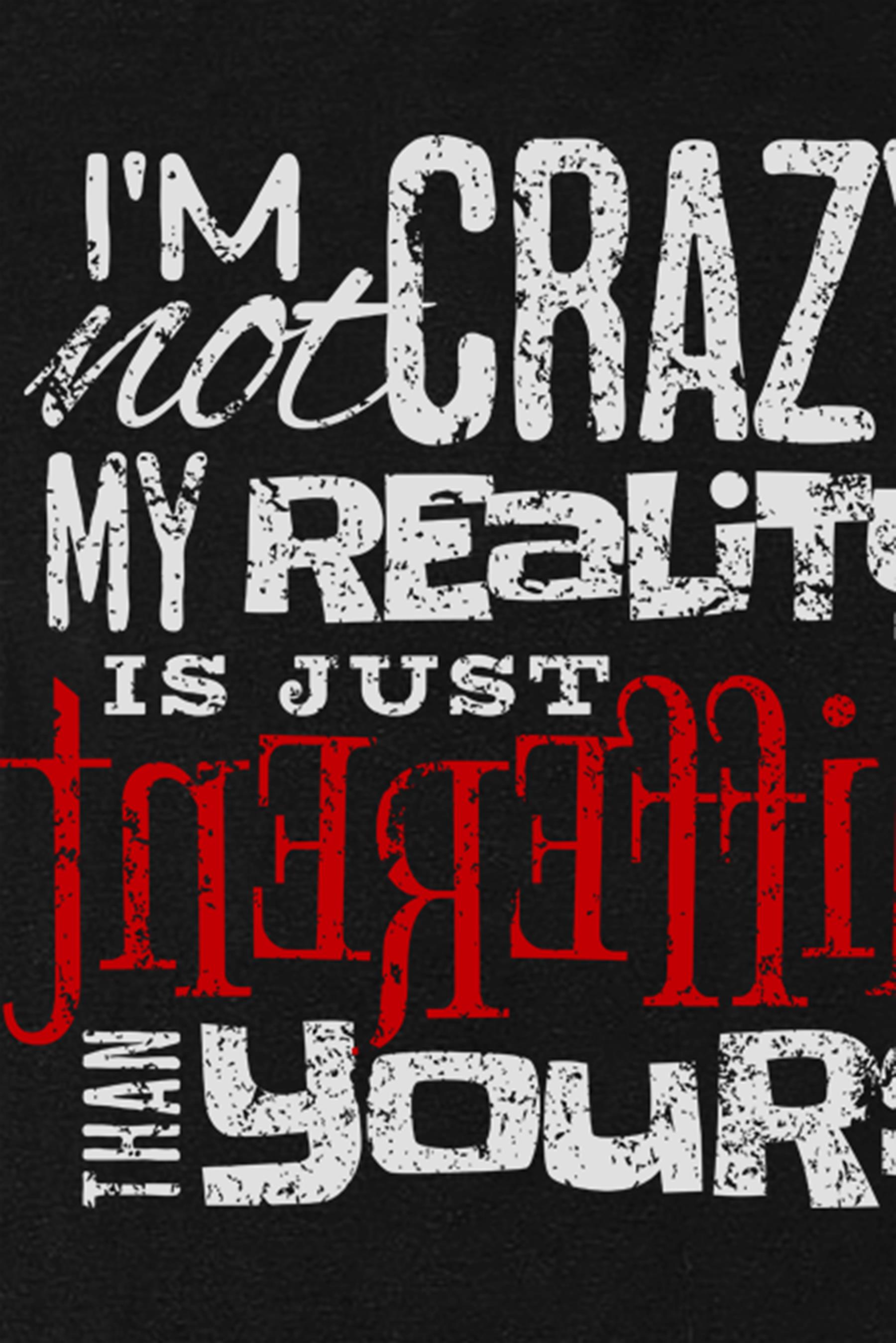 BRZ Collection Oversize Unisex I'm Not Crazy T-shirt