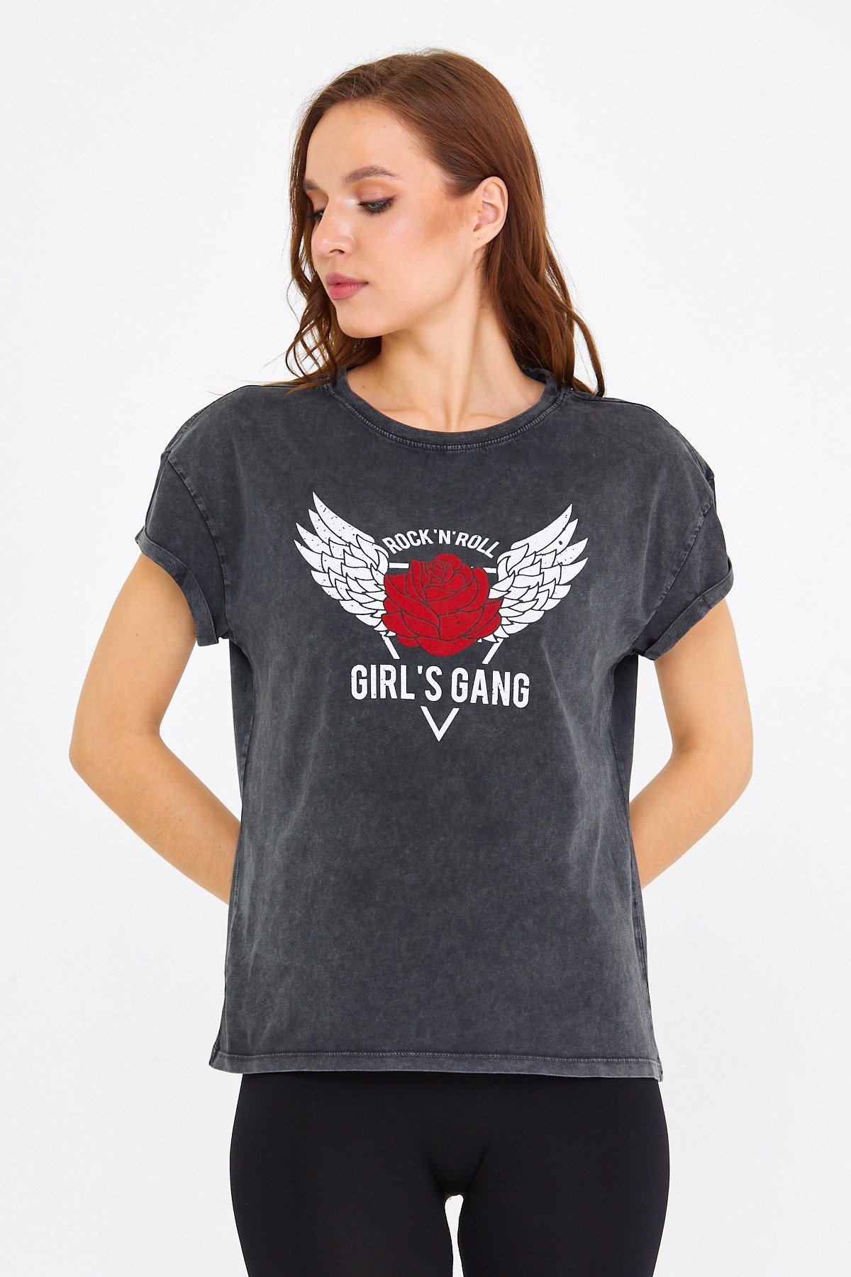 BRZ Collection Parça Boyalı Kadın T-shirt