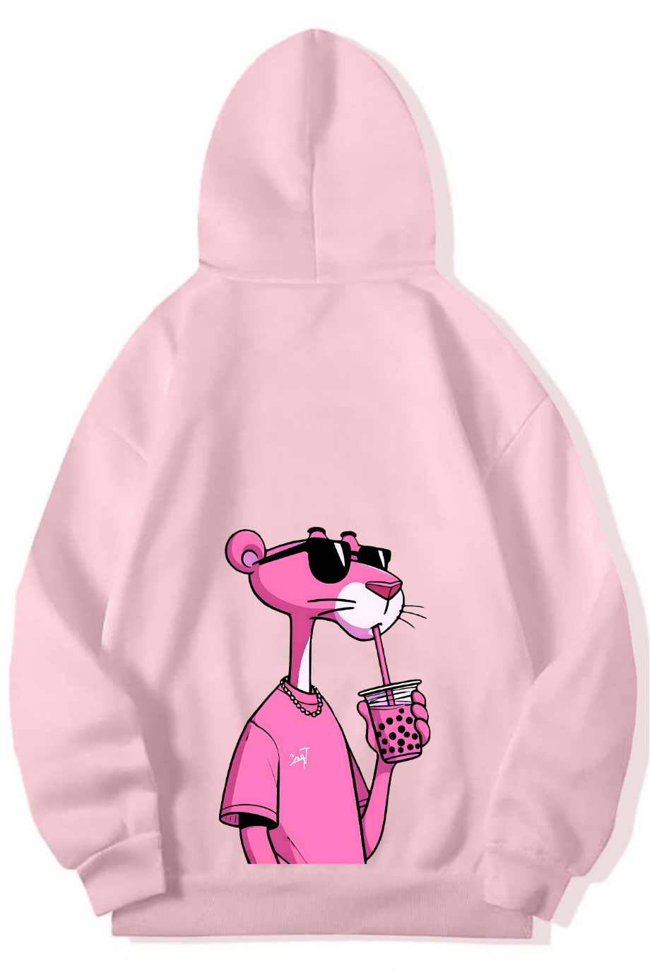 BRZ Collection Unisex Oversize (AÇIK PEMBE) Don't Give A Shit Hoodie (AÇIK PEMBE)