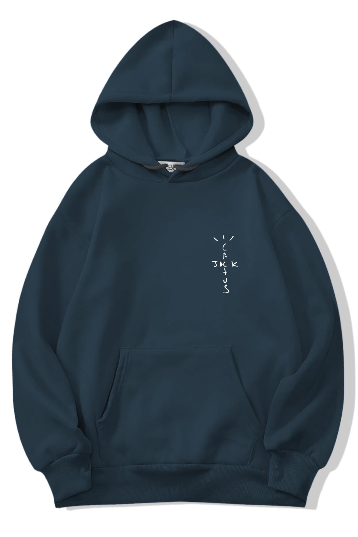 BRZ Collection Unisex Oversize Arka Baskılı Look Mom I Can Fly Hoodie