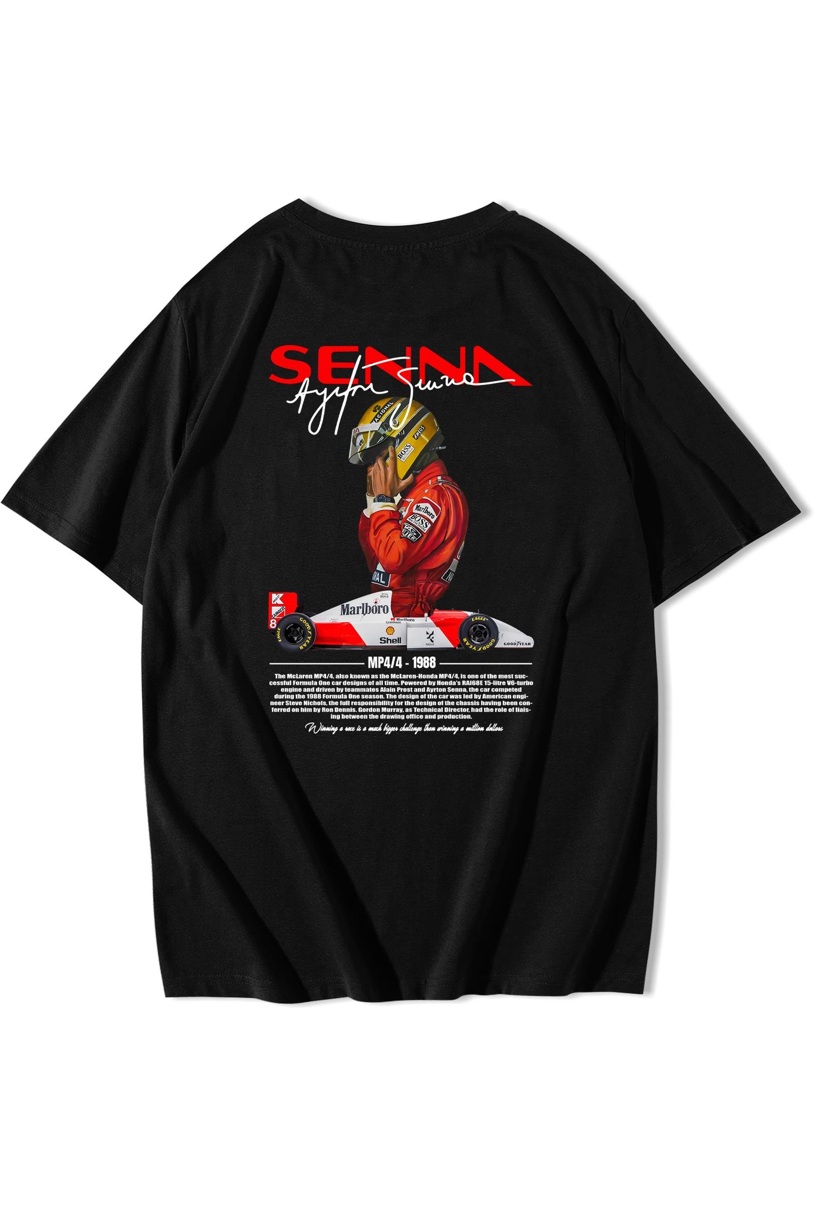 BRZ Collection Unisex Oversize Ayrton Senna T-shirt